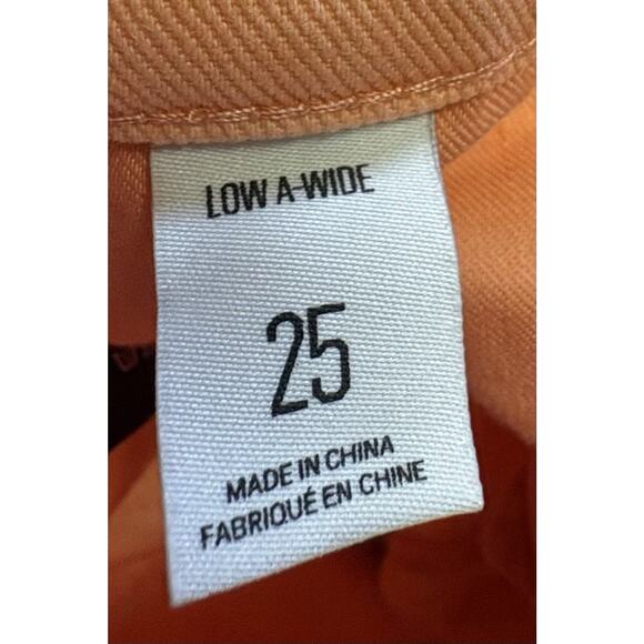 BDG Urban Outfitters Women's Low A-Wide Leg Denim Jeans Orange Size 25 - Picture 8 of 11